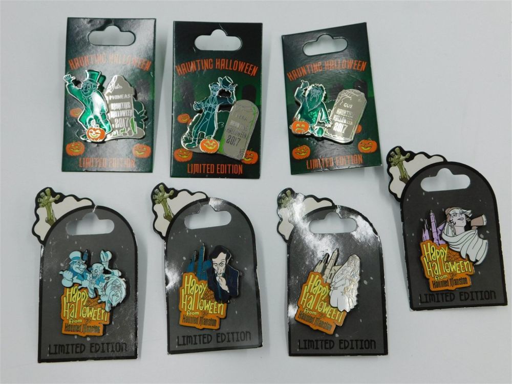Lot 202: Lot of 7 Disney Haunted Mansion Limited Edition Pins