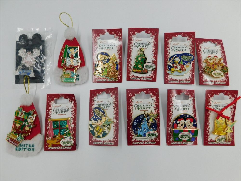 Lot 210: Lot of 12 Disney Christmas Pins
