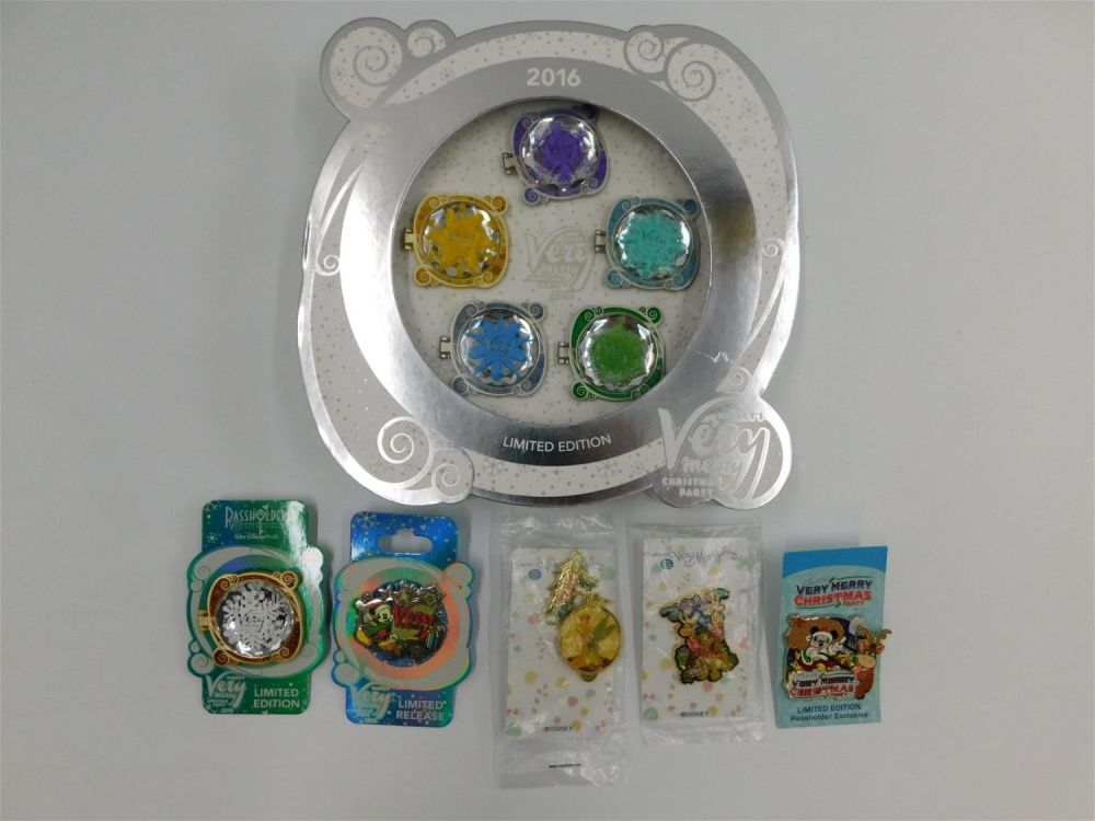 Lot 214: Lot of Disney Very Merry Christmas Party Pins