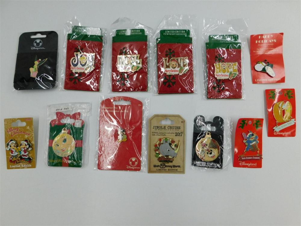Lot 219: Lot of 13 Disney Christmas Pins