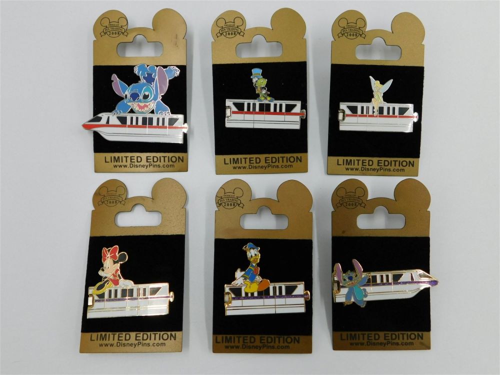 Lot 228: Lot of 6 Disney Gold Card Collection Pins