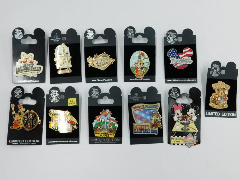Lot 234: Lot of 11 Disney Resorts/Attractions Pins