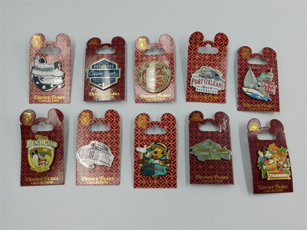 Lot 235: Lot of 10 Disney Resorts Pins
