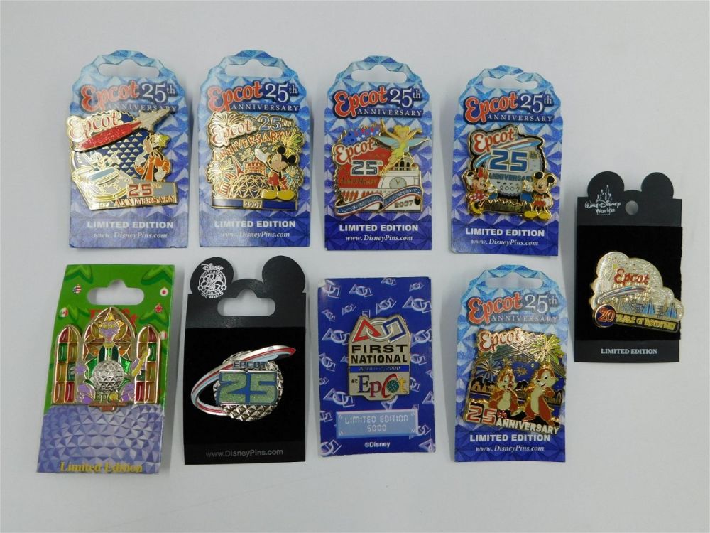 Lot 238: Lot of 9 Disney Epcot Pins