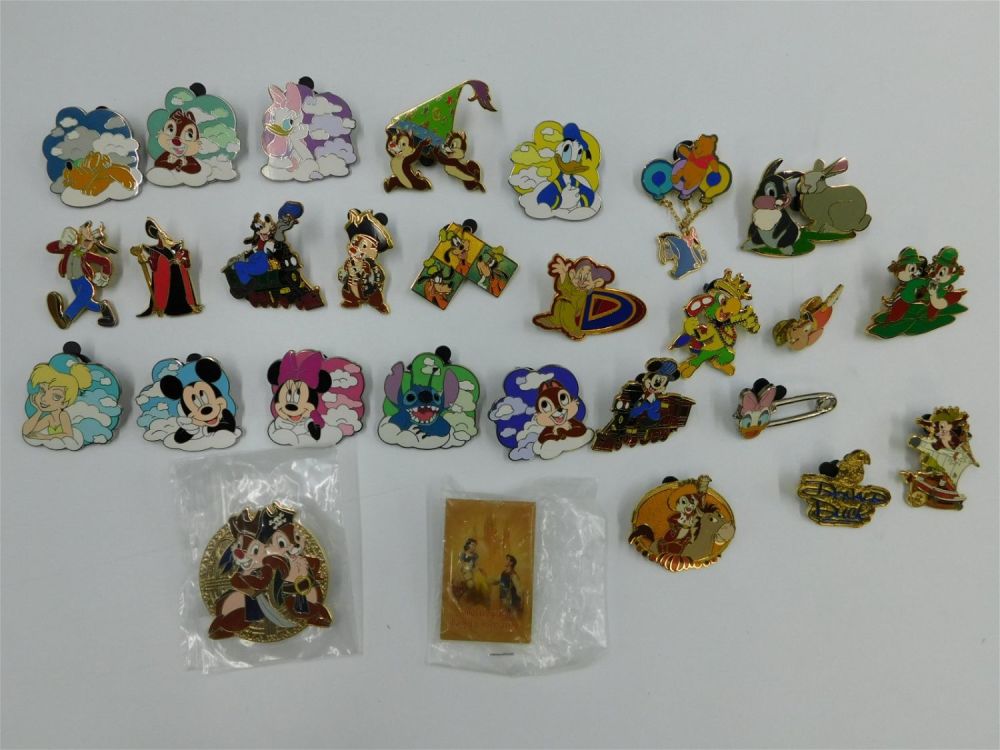 Lot 247: Lot of 28 Disney Character Pins