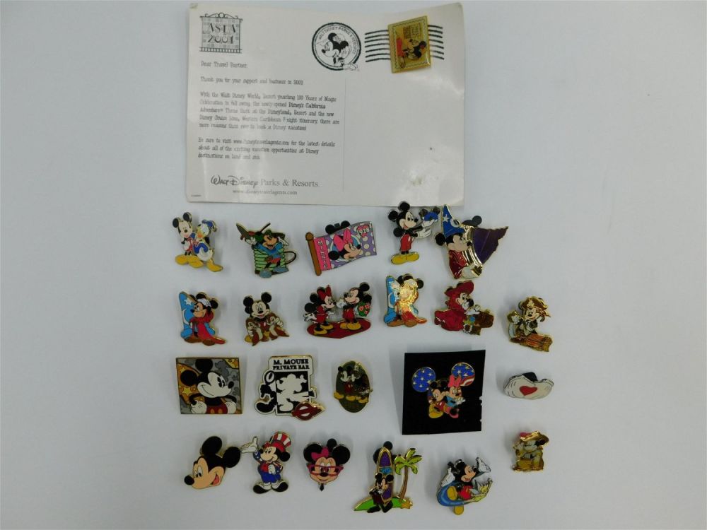 Lot 249: Lot of 23 Disney Mickey and Minnie Mouse Pins