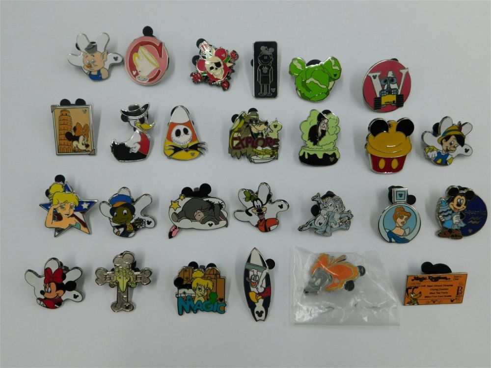Lot 254: Lot of 26 Miscellaneous Hidden Mickey Pins