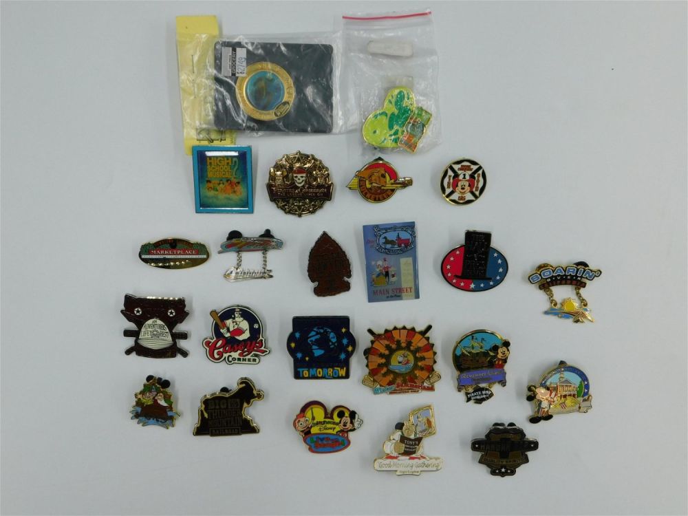 Lot 257: Lot of 23 Disney Attraction and Movie Pins