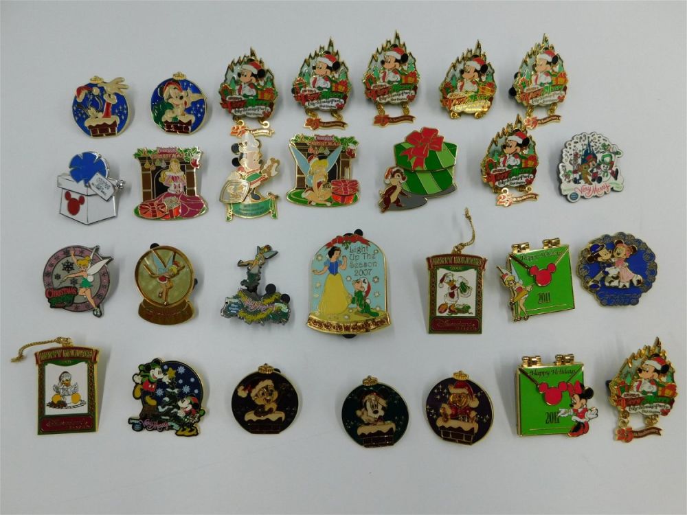 Lot 263: Lot of 27 Disney Christmas Pins