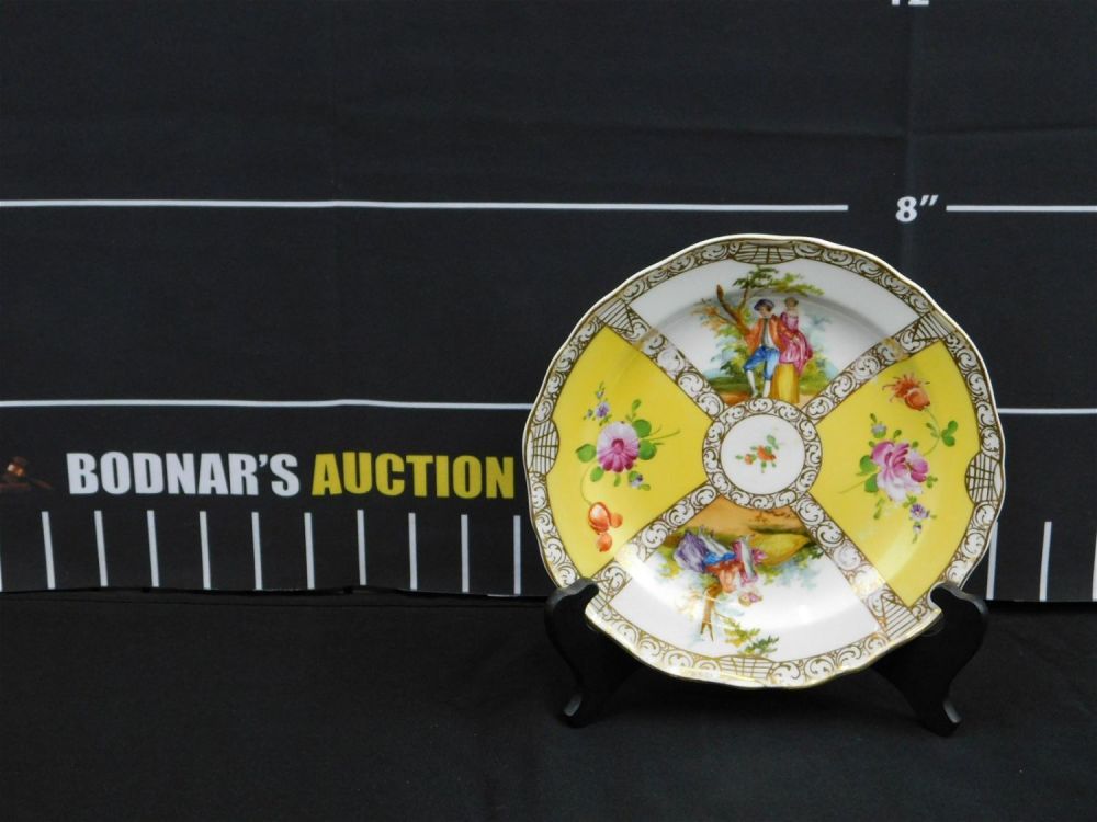 Lot 183: 19th Century Meissen Hand Painted Dessert Plate