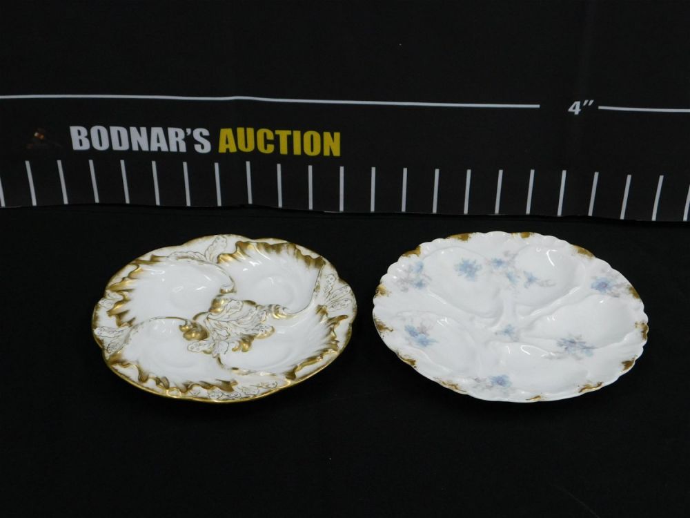 Lot 185: Lot of 2 Limoges Oyster Plates