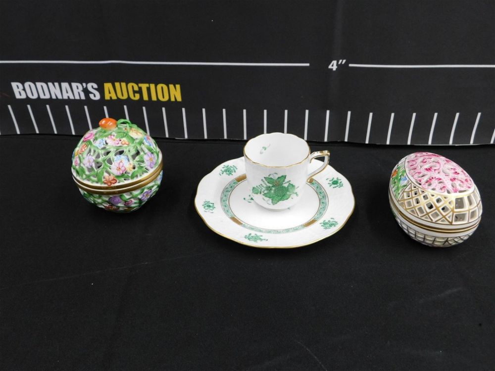 Lot 189: Group Lot of Herend Porcelain