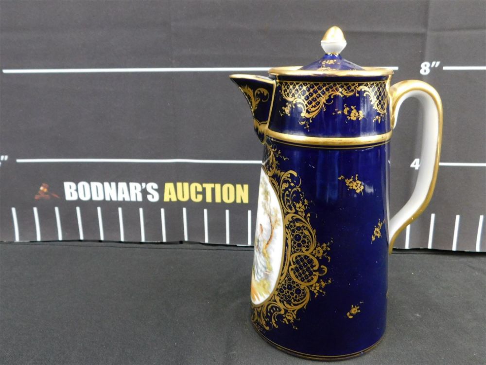Lot 191: Cobalt Dresden Coffee Pot