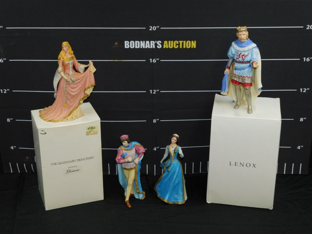 Lot 237: Lot of 4 Lenox Legendary Princesses Collection Figurines