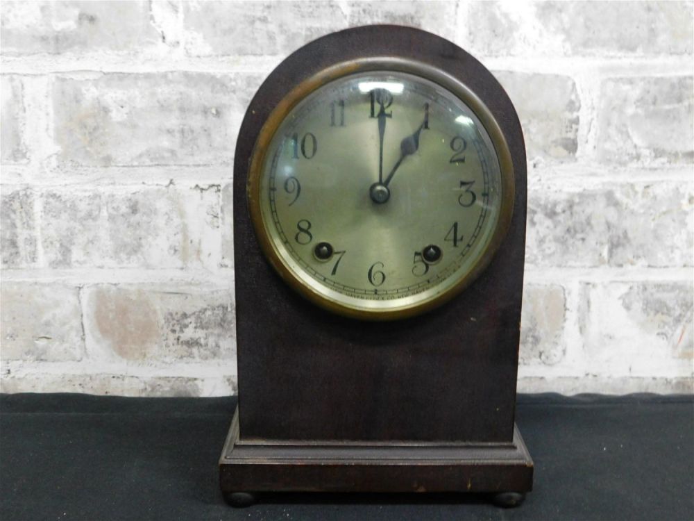 Lot 183: New Haven Beehive Mantle Clock