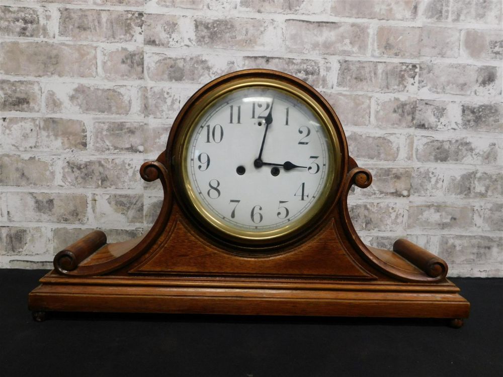 Lot 188: Waterbury Humpback Mantle Clock