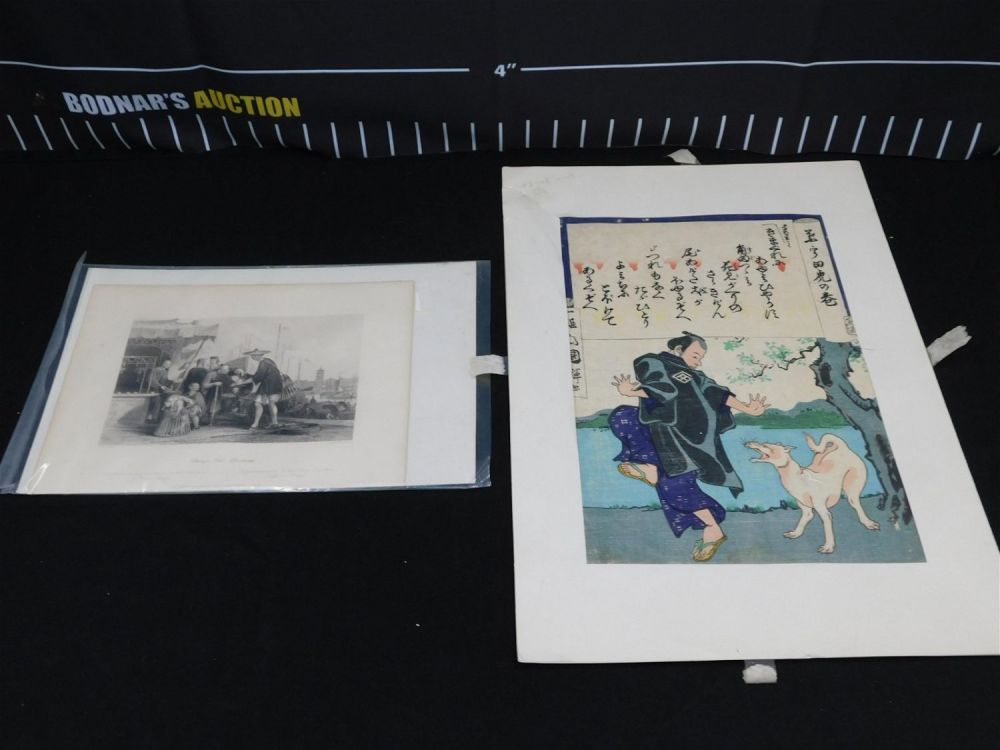 Lot 203: Lot of 2 Asian Influenced Pieces of Art