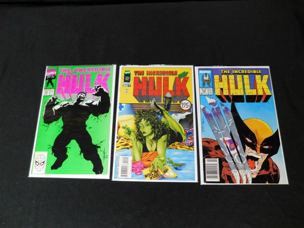Lot 201: Lot of 3 Key Incredible Hulk Comics