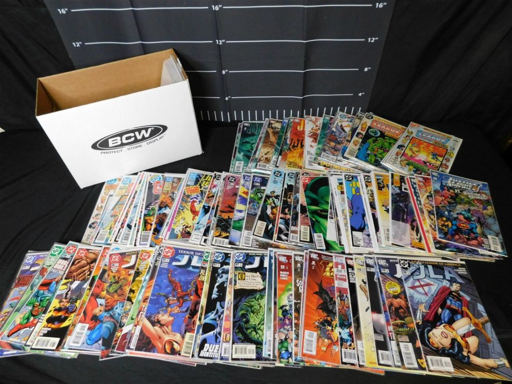 Lot 210: Short Box of Justice League Comics