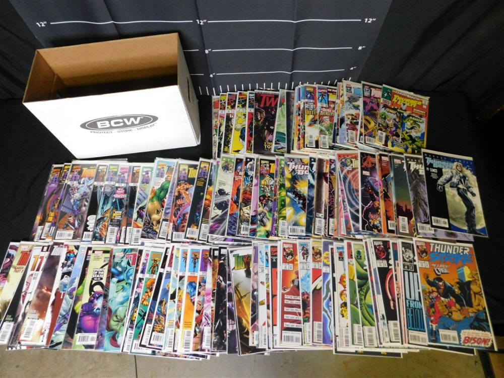 Lot 232: Short Box of Comics - Near Full Run of Thunderbolts