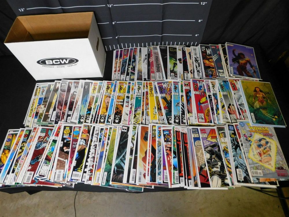 Lot 235: Short Box of Marvel and DC Comics - Many Wolverine