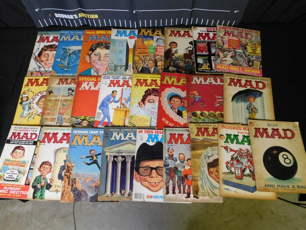 Lot 240: Lot of 25 Mad Magazines from the 1950's-1960's