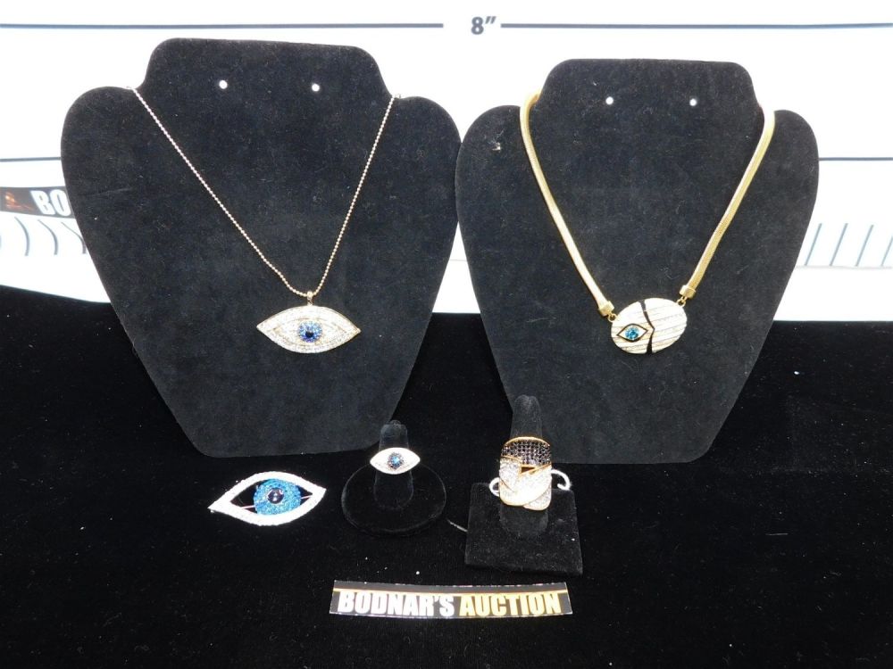 Lot 230: Lot of Evil Eye Designer Costume Jewelry