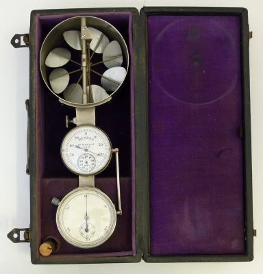 Lot 16 - Aeronautical anemometer and papers. - Bodnar's Auction ...