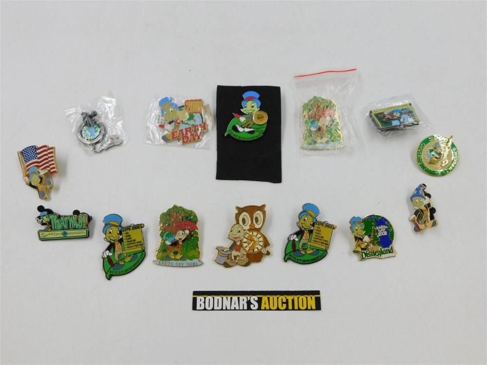 Lot 177: Lot of 14 Jiminy Cricket Pins