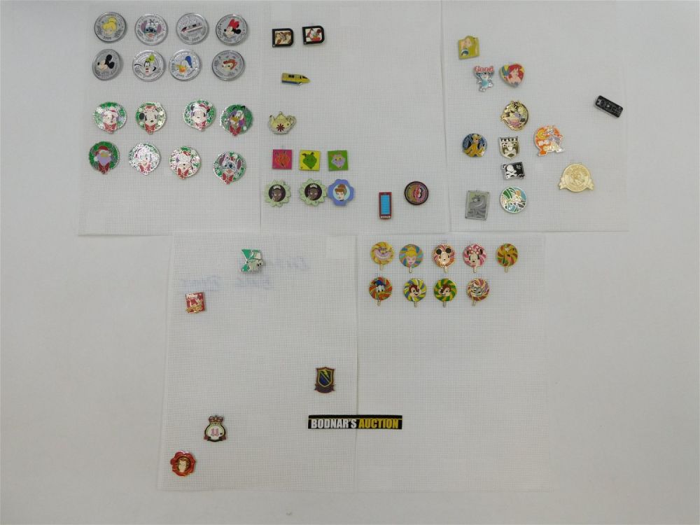 Lot 198: Lot of Disney Hidden Mickey, Mystery and Booster Lanyard Pins