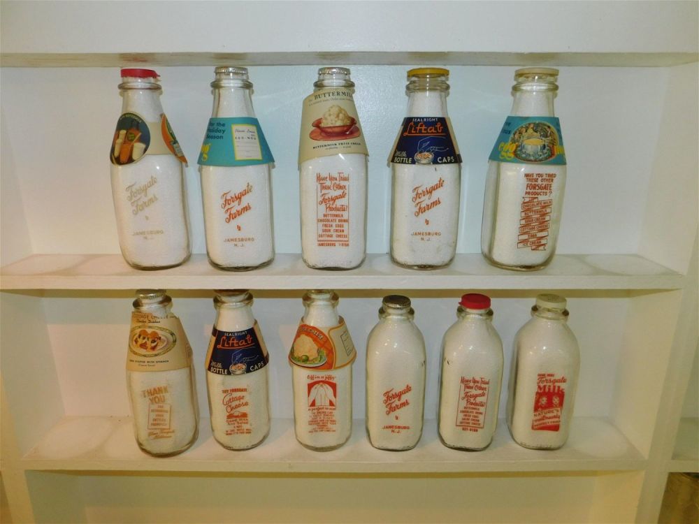 Lot 159: Lot of 11 New Jersey Dairy Bottles