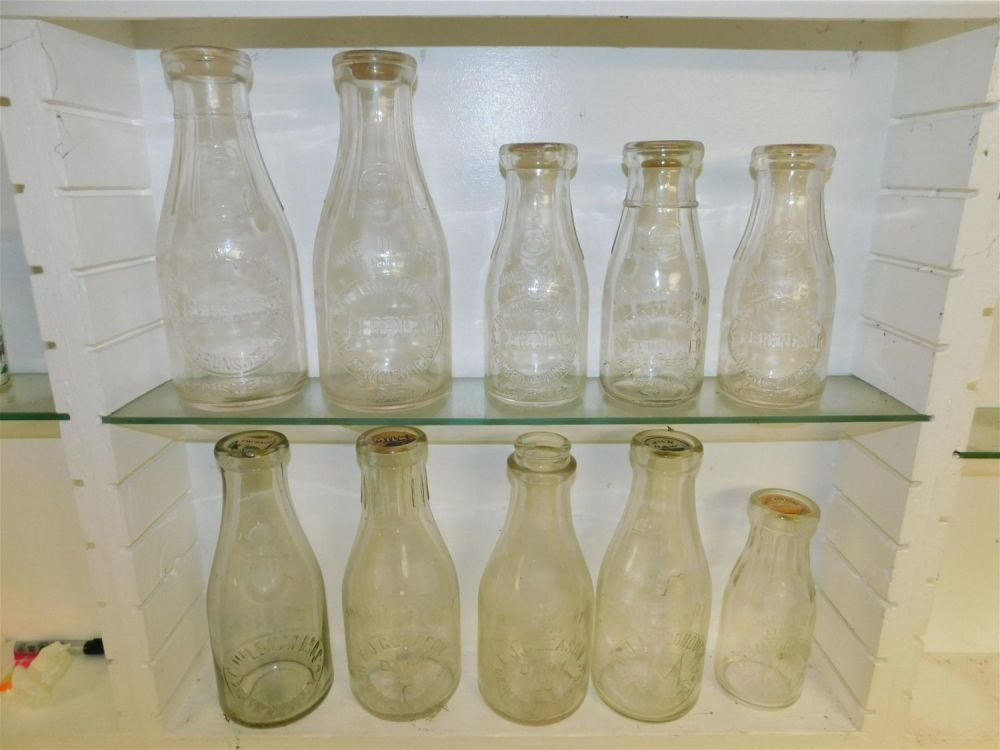 Lot 174: Lot of 10 New Jersey Dairy Bottles