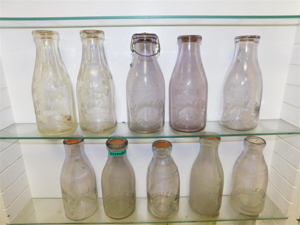 Lot 175: Lot of 10 New Jersey Dairy Bottles