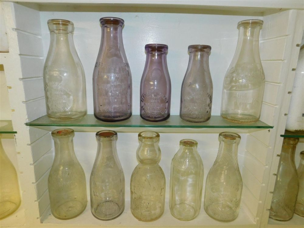 Lot 176: Lot of 10 New Jersey Dairy Bottles