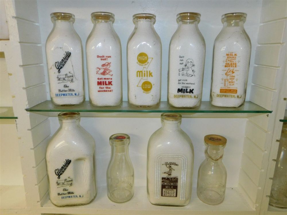 Lot 180: Lot of 10 New Jersey Dairy Bottles