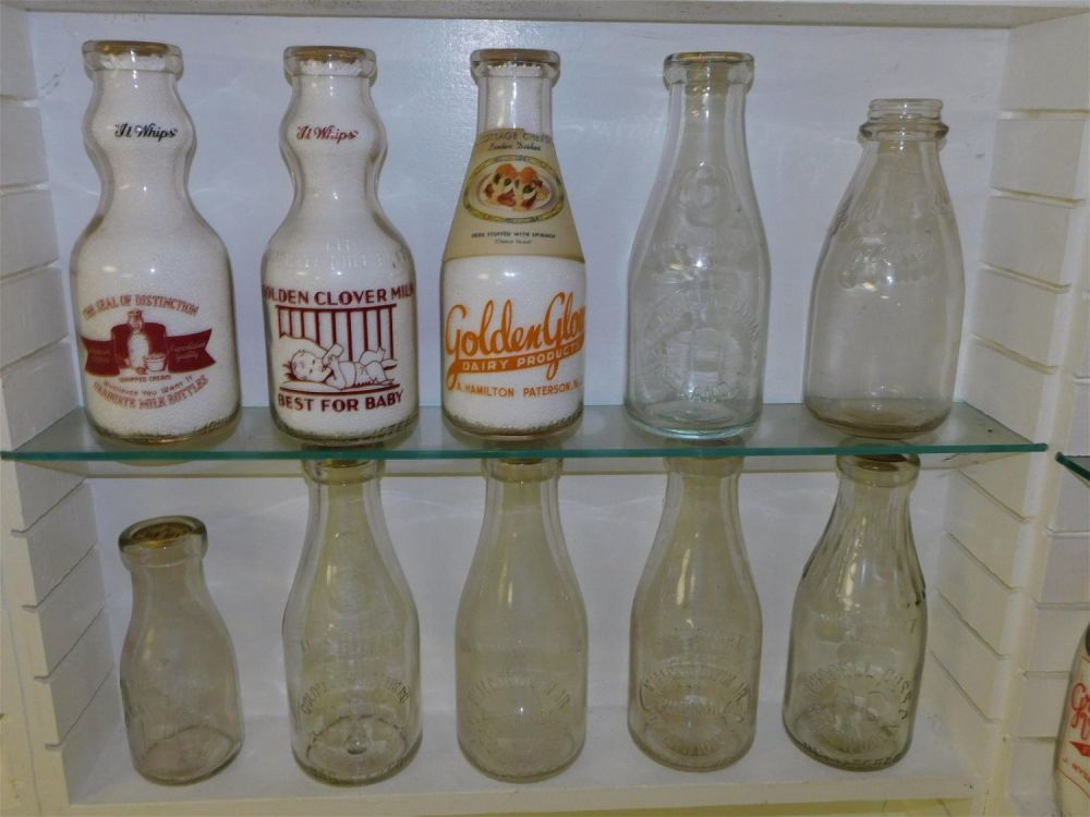 Lot 183: Lot of 10 New Jersey Dairy Bottles