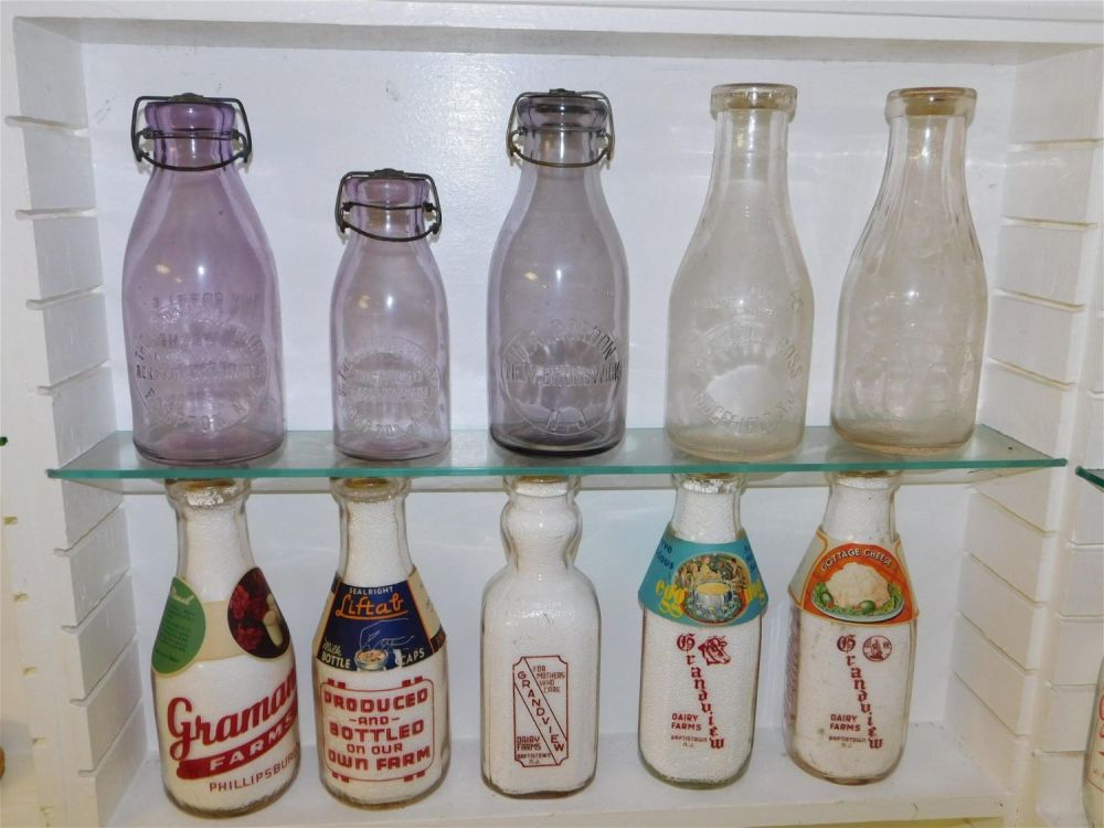 Lot 184: Lot of 10 New Jersey Dairy Bottles