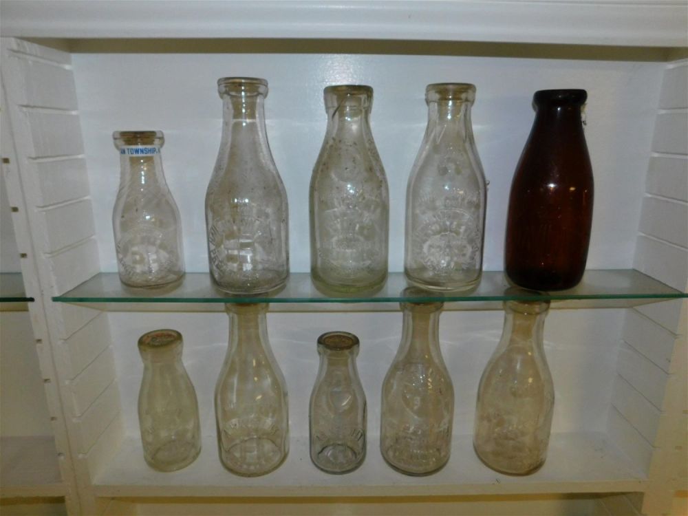 Lot 202: Lot of 10 NJ Dairy Bottles
