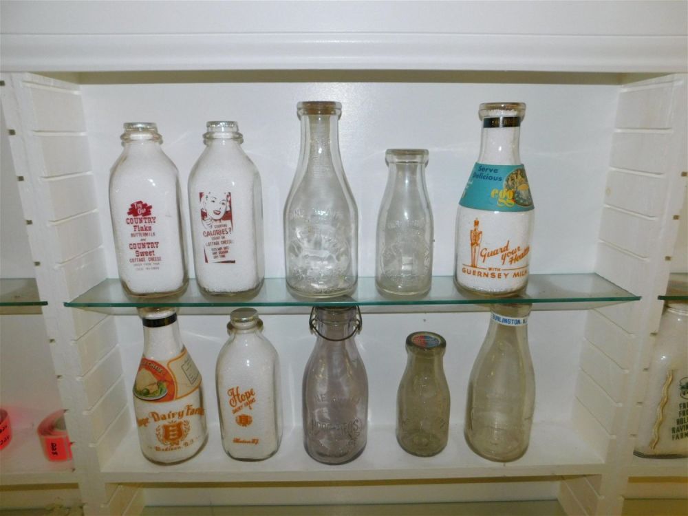 Lot 226: Lot of 10 NJ Dairy Bottles