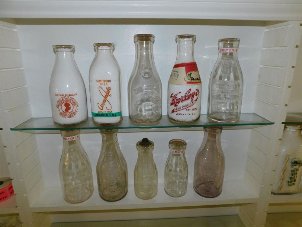 Lot 230: Lot of 10 NJ Dairy Bottles