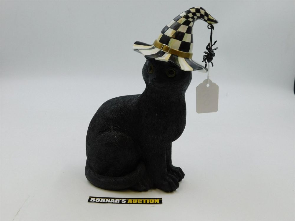 Lot 160: Mackenzie-Childs Black Halloween Cat