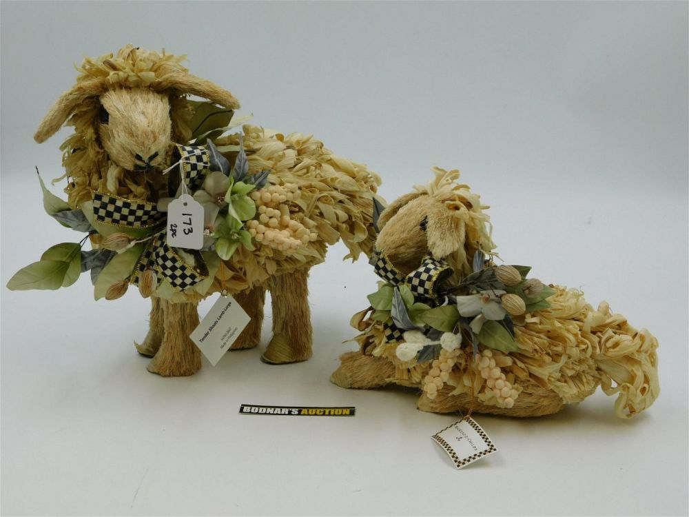 Lot 173: Lot of 2 Mackenzie-Childs Tender Shoots Lambs