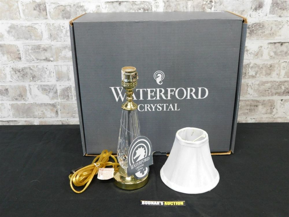 Lot 255: Waterford Boudoir Lamp