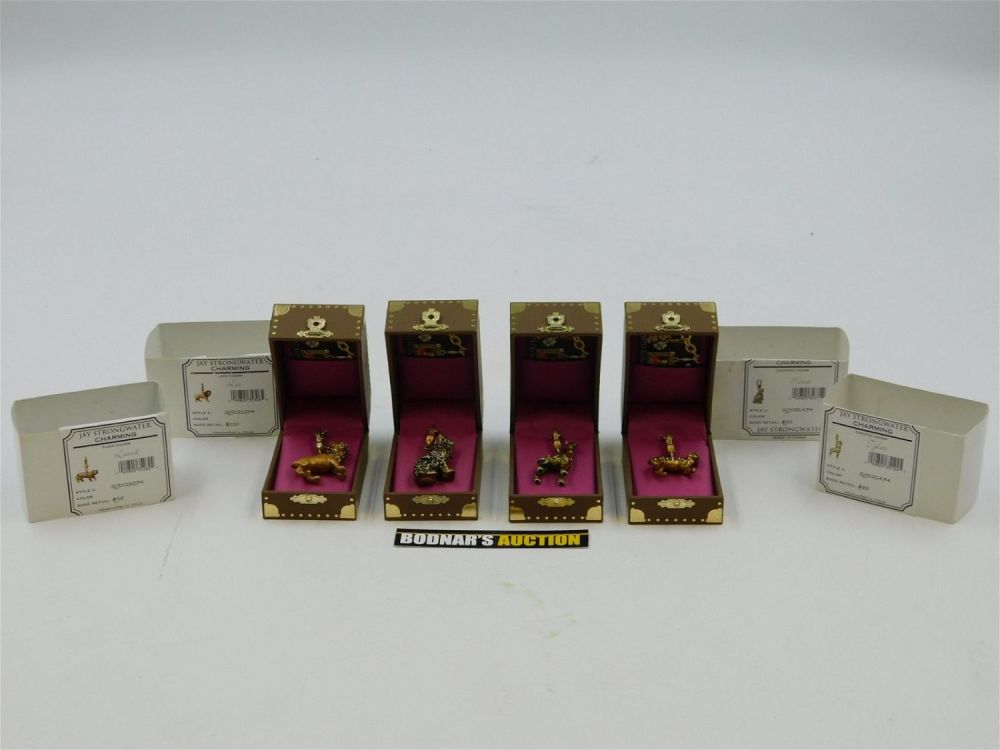 Lot 260: Lot of 4 Jay Strongwater Charms