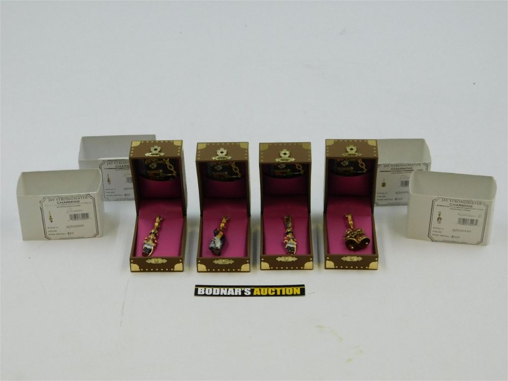 Lot 261: Lot of 4 Jay Strongwater Charms