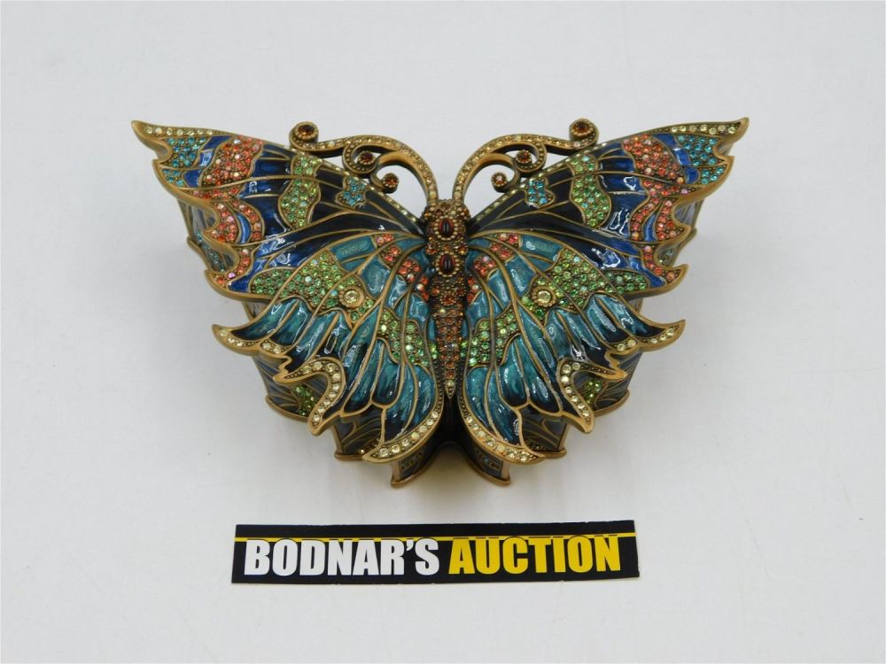 Lot 268: Edgar Berebi Butterfly Jeweled Dresser Box