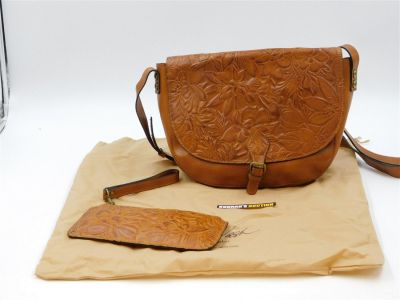 Patricia Nash Leather Crossbody Bag. Patricia Nash Brown Leather Crossbody Bag. Comes with 