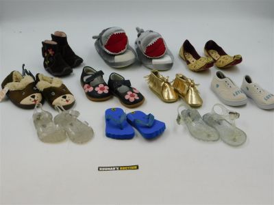 Lot of Baby Shoes including Slippers. Various Sizes. This sale will be broadcast live on sale 