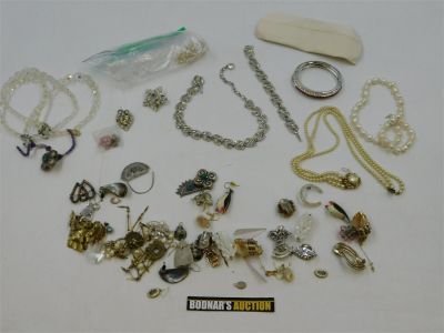 Lot of Costume Jewelry. Mostly for parts/crafting. Mostly in AS-IS Condition. This sale will be 