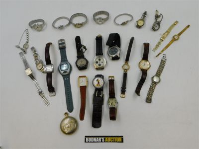 Lot of Watches. A Mix of Men's and Women's. Includes a Silver Tone Pocketwatch. Also includes 